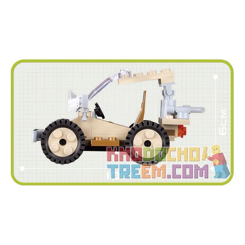 COBI 2128 non  CON CUA bộ đồ chơi xếp lắp ráp ghép mô hình Military Army SCARAB Quân Sự Bộ Đội 50 khối