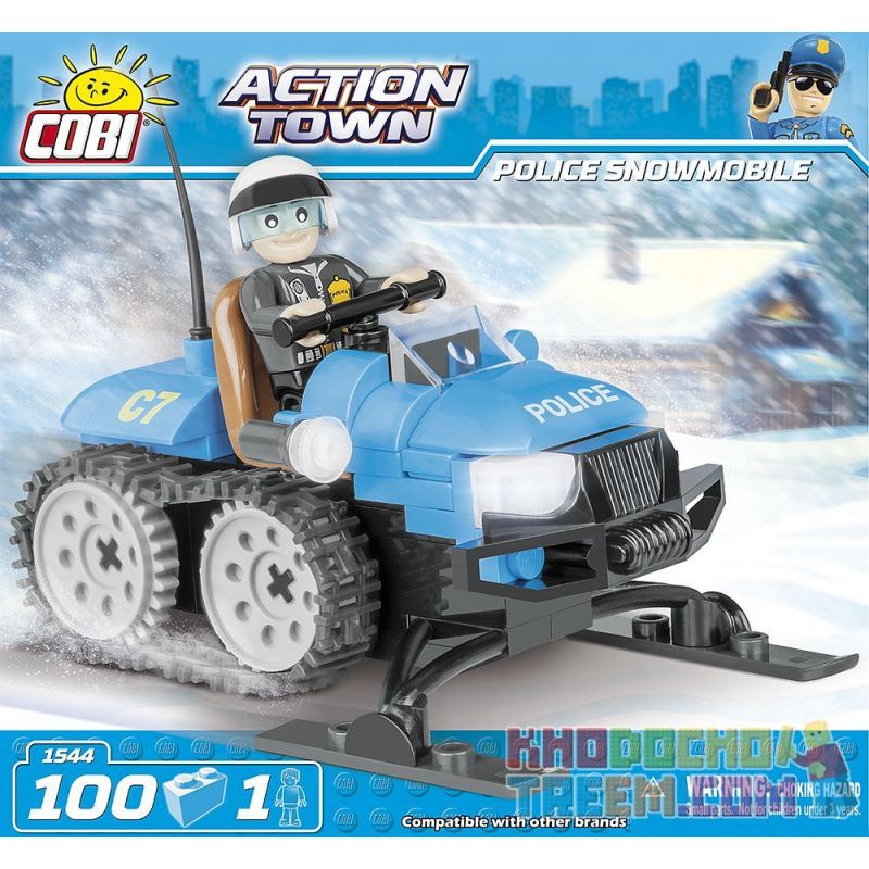 COBI 1544 Xếp hình kiểu Lego CITY Police Snowmobile Xe Trượt Tuyết Của Cảnh Sát 100 khối COBI 1544 Xếp hình kiểu Lego CITY Police Snowmobile Xe Trượt Tuyết Của Cảnh Sát 100 khối