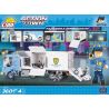 COBI 1573 non  TRUNG TÂM CHỈ HUY CẢNH SÁT CƠ ĐỘNG bộ đồ chơi xếp lắp ráp ghép mô hình City POLICE MOBILE COMMAND CENTER Thành Phố 360 khối