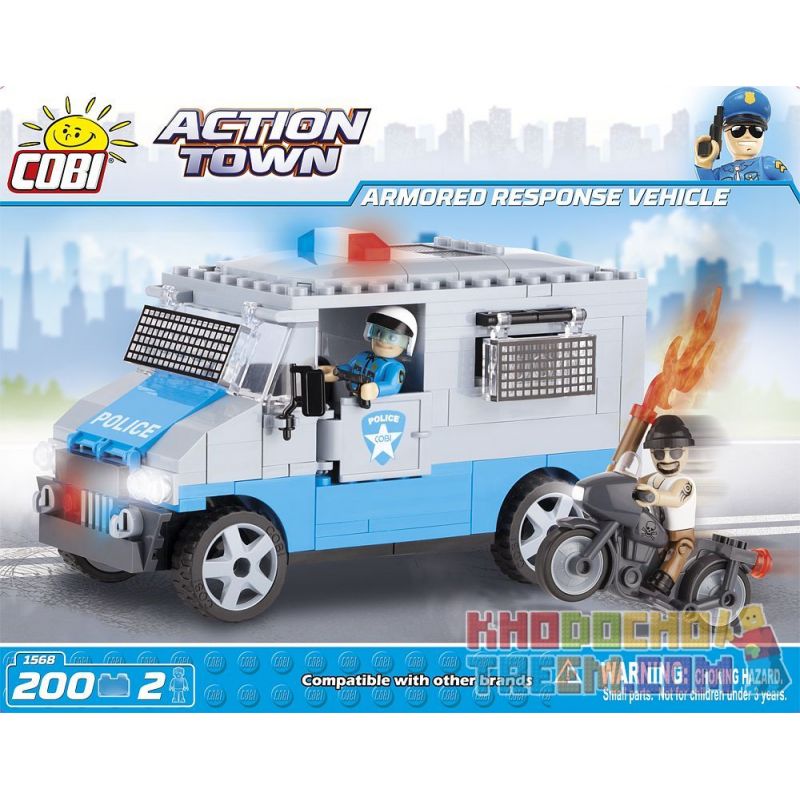 COBI 1568 Xếp hình kiểu Lego CITY Armored Response Vehicle Xe Phản ứng Bọc Thép 200 khối COBI 1568 Xếp hình kiểu Lego CITY Armored Response Vehicle Xe Phản ứng Bọc Thép 200 khối
