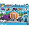 COBI 1566 non  CƯỚP NGÂN HÀNG bộ đồ chơi xếp lắp ráp ghép mô hình City BANK ROBBERY Thành Phố 350 khối