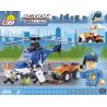 COBI 1563 non  TRỰC THĂNG CẢNH SÁT bộ đồ chơi xếp lắp ráp ghép mô hình City POLICE COPTER Thành Phố 200 khối