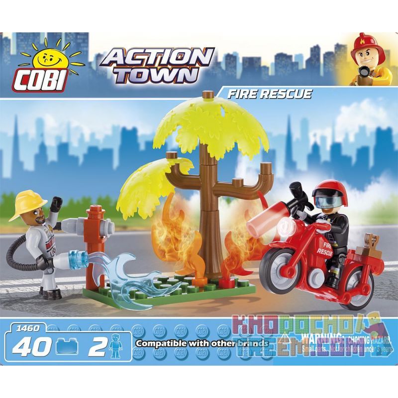 COBI 1460 Xếp hình kiểu Lego CITY Fire Rescue Cứu Hỏa 40 khối COBI 1460 Xếp hình kiểu Lego CITY Fire Rescue Cứu Hỏa 40 khối
