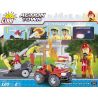 COBI 1476 non  CỨU HỎA MỌI ĐỊA HÌNH bộ đồ chơi xếp lắp ráp ghép mô hình City ALL TERRAIN FIRE RESCUE Thành Phố 120 khối