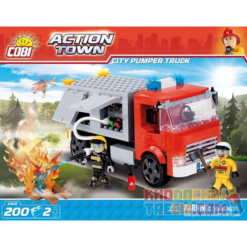COBI 1468 Xếp hình kiểu Lego CITY City Pumper Truck City Fire Truck Xe Cứu Hỏa Tp. 200 khối COBI 1468 Xếp hình kiểu Lego CITY City Pumper Truck City Fire Truck Xe Cứu Hỏa Tp. 200 khối
