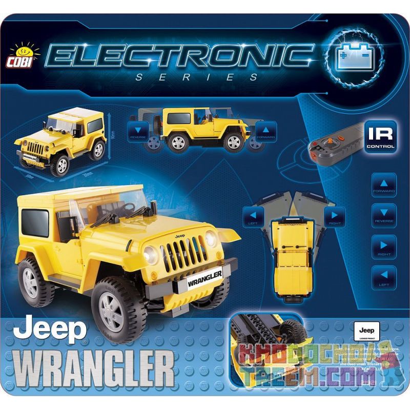 COBI 21921 21921 Xếp hình kiểu Lego Jeep Wrangler (yellow, R C) Jeep