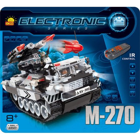 COBI 21903 non  M270 NHIỀU BỆ PHÓNG TÊN LỬA (ĐIỀU KHIỂN TỪ XA) bộ đồ chơi xếp lắp ráp ghép mô hình MLRS M-270 (R/C) 578 khối