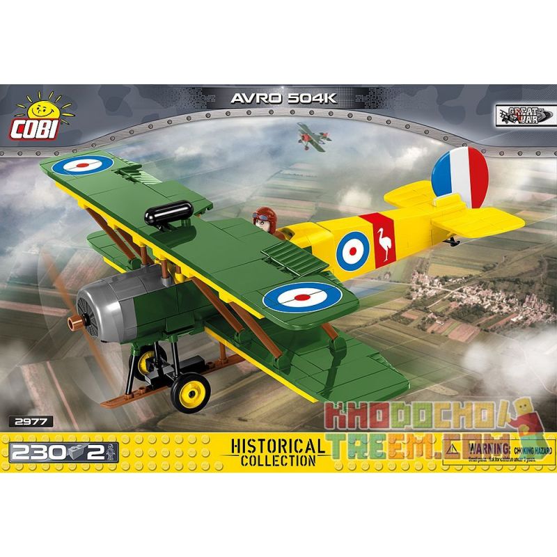 COBI 2977 Xếp hình kiểu Lego MILITARY ARMY AVRO 504K Aphrodite 504 Fighter Máy Bay Chiến đấu Aphrodite 504 230 khối COBI 2977 Xếp hình kiểu Lego MILITARY ARMY AVRO 504K Aphrodite 504 Fighter Máy Bay Chiến đấu Aphrodite 504 230 khối
