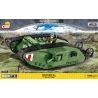 COBI 2972 non  ĐÁNH DẤU TÔI XE TĂNG bộ đồ chơi xếp lắp ráp ghép mô hình Military Army TANK MARK I Quân Sự Bộ Đội 605 khối
