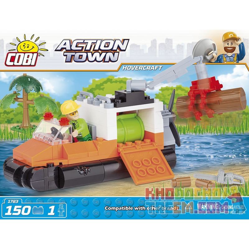 COBI 1783 Xếp hình kiểu Lego CITY Hovercraft Thủy Phi Cơ 150 khối COBI 1783 Xếp hình kiểu Lego CITY Hovercraft Thủy Phi Cơ 150 khối