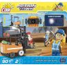 COBI 1668 non  XE NÂNG V2 bộ đồ chơi xếp lắp ráp ghép mô hình City FORKLIFT V2 Thành Phố 90 khối
