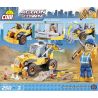 COBI 1664 non  CHIẾC XE ỦI bộ đồ chơi xếp lắp ráp ghép mô hình City BULLDOZER Thành Phố 250 khối