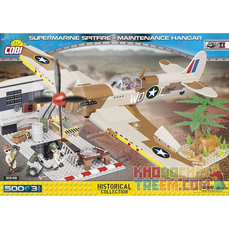 COBI 5546 Xếp hình kiểu Lego MILITARY ARMY Supermarine Spitfire Mk.IX - Maintenance Hangar Spitfire Mk.IX-Aircraft Maintenance Library Spitfire Mk.IX-Thư Viện Bảo Dưỡng Máy Bay 500 khối COBI 5546 Xếp hình kiểu Lego MILITARY ARMY Supermarine Spitfire Mk.IX - Maintenance Hangar Spitfire Mk.IX-Aircraft Maintenance Library Spitfire Mk.IX-Thư Viện Bảo Dưỡng Máy Bay 500 khối