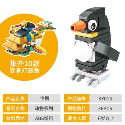 CAYI KY006 KY007 KY008 KY009 KY010 KY011 KY013 KY014 KY015 KY016 non  ĐỘNG VẬT DỄ THƯƠNG XÂY DỰNG 10 CÁ ĐÈN LỒNG bộ đồ chơi xếp lắp ráp ghép mô hình Creator Sáng Tạo 243 khối