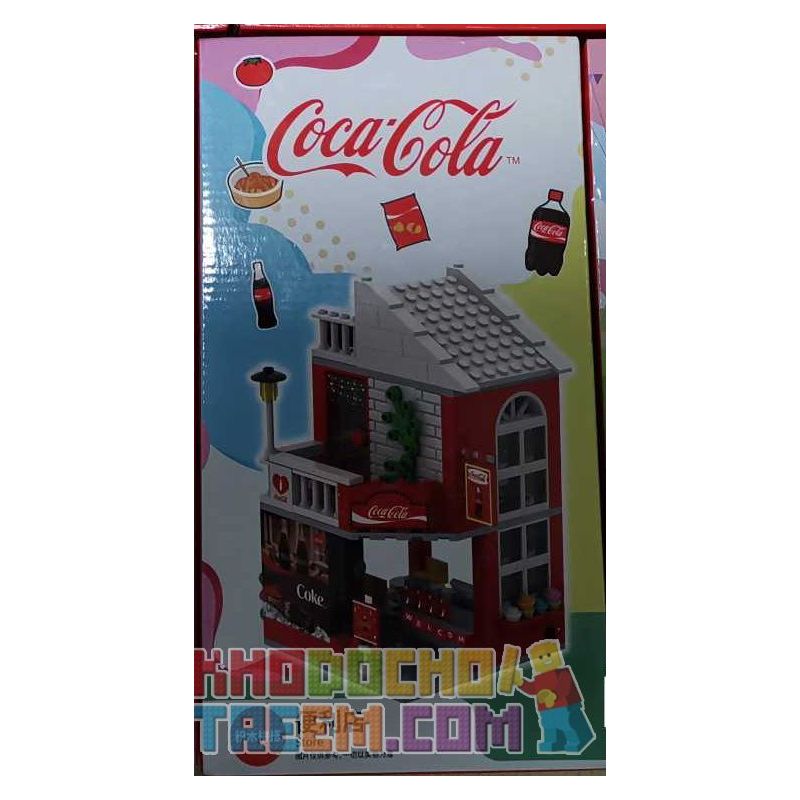 COCA-COLA GGSY22650325A 22650325A Xếp hình kiểu Lego CITY Shop Convenience Store Building Tòa Nhà Cửa Hàng Tiện Lợi COCA-COLA GGSY22650325A 22650325A Xếp hình kiểu Lego CITY Shop Convenience Store Building Tòa Nhà Cửa Hàng Tiện Lợi