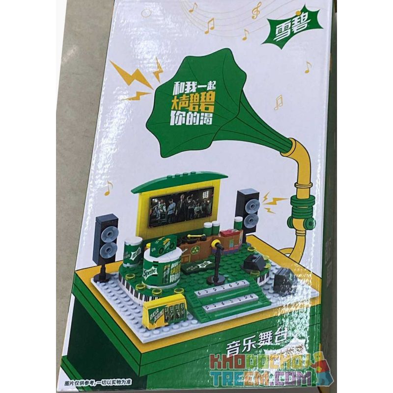 COCA-COLA GGSY2964109B 2964109B Xếp hình kiểu Lego CITY Music Stage Assembly Lắp Ráp Sân Khấu âm Nhạc COCA-COLA GGSY2964109B 2964109B Xếp hình kiểu Lego CITY Music Stage Assembly Lắp Ráp Sân Khấu âm Nhạc