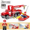 Kazi KY041 non  CỨU HỘ XE HỎA bộ đồ chơi xếp lắp ráp ghép mô hình Fire Rescure JOYOUS Cứu Hỏa 156 khối