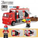 Kazi KY042 non Lego XE CỨU HỎA bộ đồ chơi xếp lắp ráp ghép mô hình Fire Rescure JOYOUS 183 khối