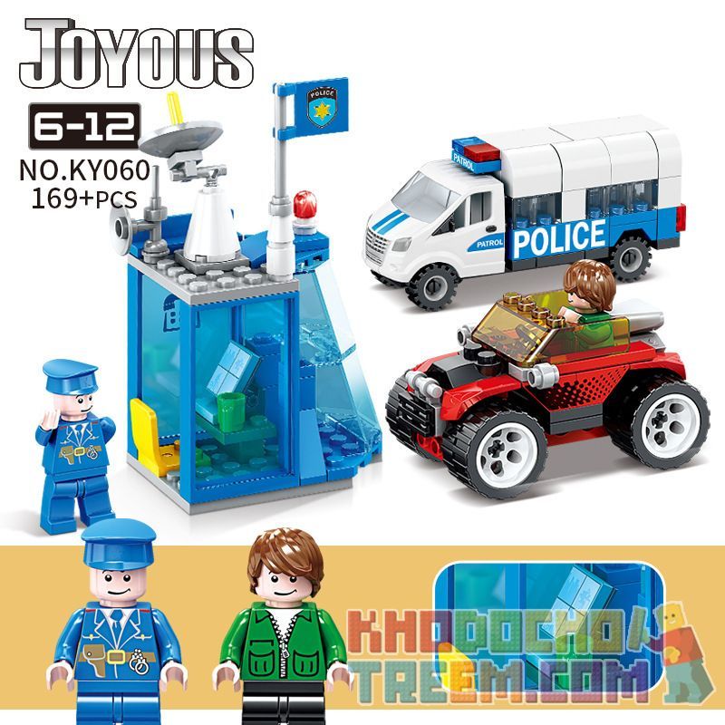 Kazi KY060 Xếp hình kiểu Lego Joyous Wisdom Police KY060 169 khối Kazi KY060 Xếp hình kiểu Lego Joyous Wisdom Police KY060 169 khối