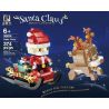 QIZHILE 90014 non  SANTA XE TRƯỢT TUYẾT VỚI TUẦN LỘC bộ đồ chơi xếp lắp ráp ghép mô hình Seasonal MERRY CHRISTMAS SANTA CLAUS Mùa Lễ Hội 374 khối