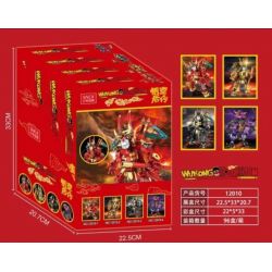 SNCK 12010-1 12010-2 12010-3 12010-4 non  WUKONG DI CẢO 4 MẪU bộ đồ chơi xếp lắp ráp ghép mô hình 967 khối