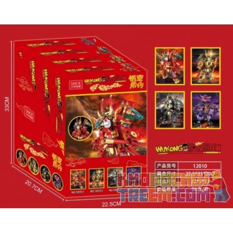 SNCK 12010-1 12010-2 12010-3 12010-4 Xếp hình kiểu Lego Wukong Post 4 gồm 4 hộp nhỏ 967 khối SNCK 12010-1 12010-2 12010-3 12010-4 Xếp hình kiểu Lego Wukong Post 4 gồm 4 hộp nhỏ 967 khối