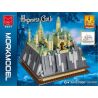 URGE 031006 non  LÂU ĐÀI HOGWARTS MINI bộ đồ chơi xếp lắp ráp ghép mô hình Medieval Castle HOGWARTS CASTLE Chiến Tranh Trung Cổ 1111 khối