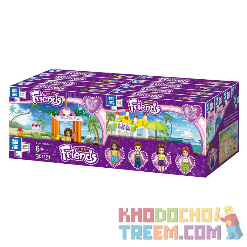 ZHEGAO QL1121 1121 non  LỄ HỘI BÃI BIỂN PARTY 4 HỘP NHỎ bộ đồ chơi xếp lắp ráp ghép mô hình  Các Bạn Gái ZHEGAO QL1121 1121 non  LỄ HỘI BÃI BIỂN PARTY 4 HỘP NHỎ bộ đồ chơi xếp lắp ráp ghép mô hình  Các Bạn Gái