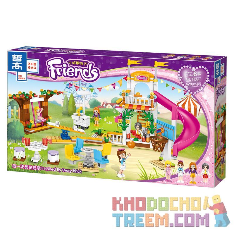 ZHEGAO QL1125 1125 Xếp hình kiểu Lego FRIENDS Good Friend Brady World 429 khối ZHEGAO QL1125 1125 Xếp hình kiểu Lego FRIENDS Good Friend Brady World 429 khối
