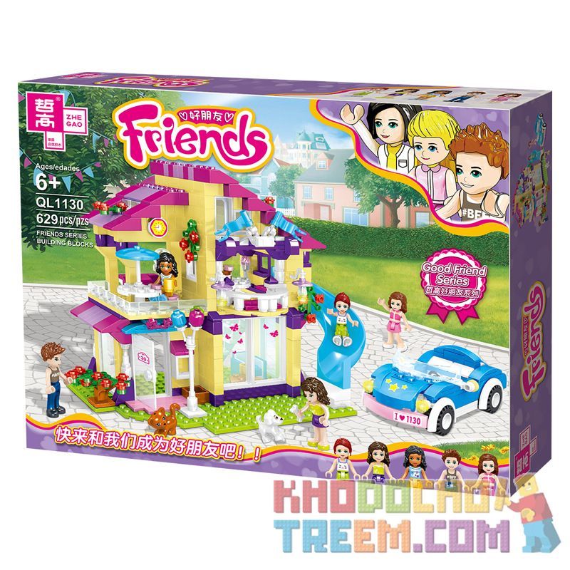 ZHEGAO QL1130 1130 Xếp hình kiểu Lego FRIENDS Good Friend Talia's Pet Leisure House 629 khối ZHEGAO QL1130 1130 Xếp hình kiểu Lego FRIENDS Good Friend Talia's Pet Leisure House 629 khối