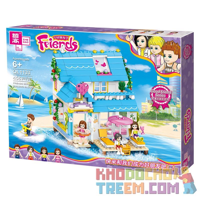 ZHEGAO QL1133 1133 Xếp hình kiểu Lego FRIENDS Good Friend Noah's Colorful Sea View Room Phòng đầy Màu Sắc Nhìn Ra Biển Của Noah 458 khối ZHEGAO QL1133 1133 Xếp hình kiểu Lego FRIENDS Good Friend Noah's Colorful Sea View Room Phòng đầy Màu Sắc Nhìn Ra Biển Của Noah 458 khối