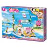 ZHEGAO QL1133 1133 non  PHÒNG ĐẦY MÀU SẮC NHÌN RA BIỂN CỦA NOAH bộ đồ chơi xếp lắp ráp ghép mô hình  Các Bạn Gái 458 khối