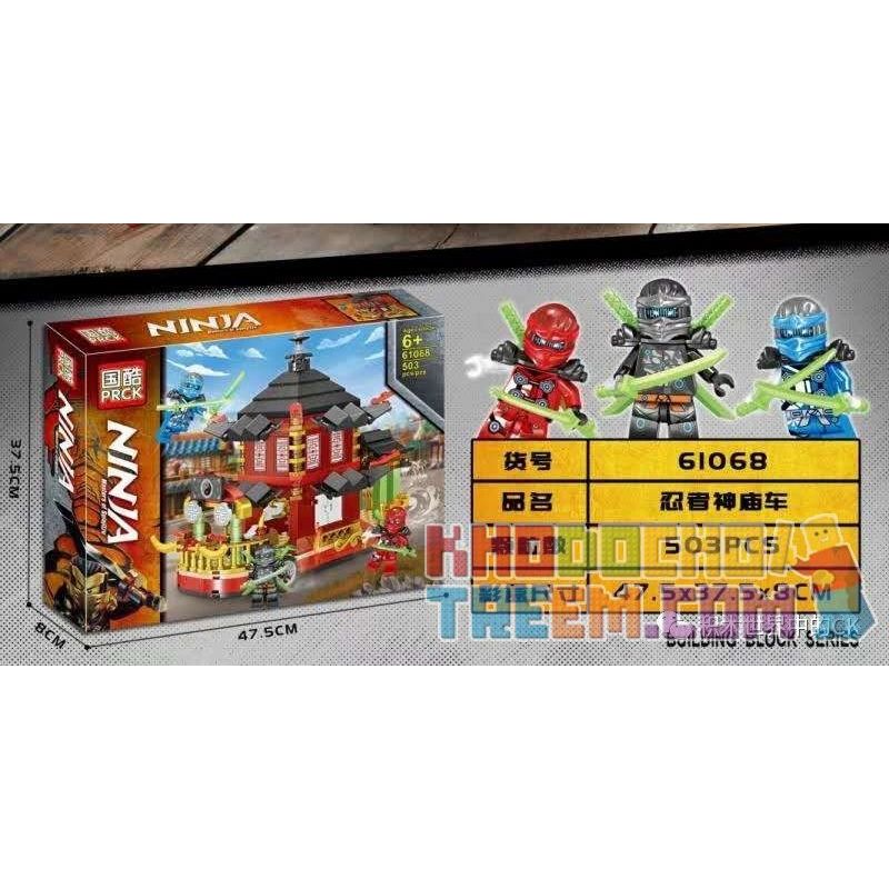 PRCK 61068 Xếp hình kiểu THE LEGO NINJAGO MOVIE Ninja Temple Car Xe đền Ninja 503 khối PRCK 61068 Xếp hình kiểu THE LEGO NINJAGO MOVIE Ninja Temple Car Xe đền Ninja 503 khối
