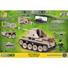 COBI 2381 non  PHÁO CHỐNG TĂNG TỰ HÀNH WEASEL III bộ đồ chơi xếp lắp ráp ghép mô hình Military Army SD.KFZ.138 MARDER III AUSF.H Quân Sự Bộ Đội 380 khối