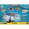 COBI 5536 non  MÁY BAY CHIẾN ĐẤU P-51 MUSTANG bộ đồ chơi xếp lắp ráp ghép mô hình Military Army NORTH AMERICAN P-51D MUSTANG Quân Sự Bộ Đội 265 khối