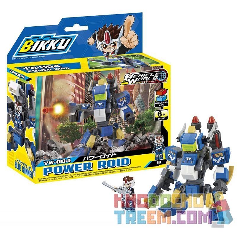 BIKKU VW-004 non  ROBOT NĂNG LƯỢNG bộ đồ chơi xếp lắp ráp ghép mô hình POWER DROID 137 khối