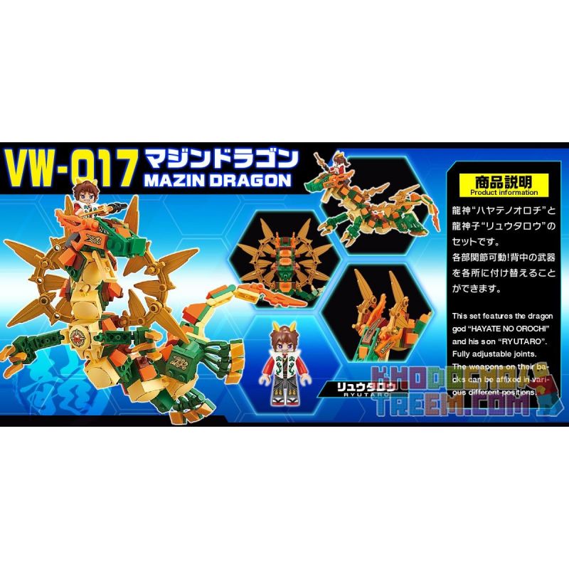 BIKKU VW-017 Xếp hình kiểu Lego MAZIN Dragon Rồng MAZIN 168 khối BIKKU VW-017 Xếp hình kiểu Lego MAZIN Dragon Rồng MAZIN 168 khối
