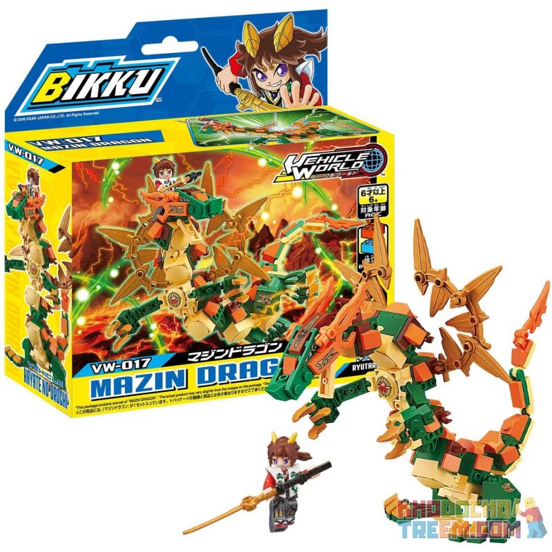BIKKU VW-017 non  RỒNG MAZIN bộ đồ chơi xếp lắp ráp ghép mô hình MAZIN DRAGON 168 khối BIKKU VW-017 non  RỒNG MAZIN bộ đồ chơi xếp lắp ráp ghép mô hình MAZIN DRAGON 168 khối