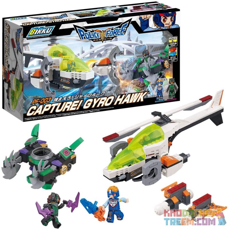 BIKKU PF-003 non  CHỤP ĐẠI BÀNG ROTOR bộ đồ chơi xếp lắp ráp ghép mô hình CAPTURE! GYRO HAWK 403 khối