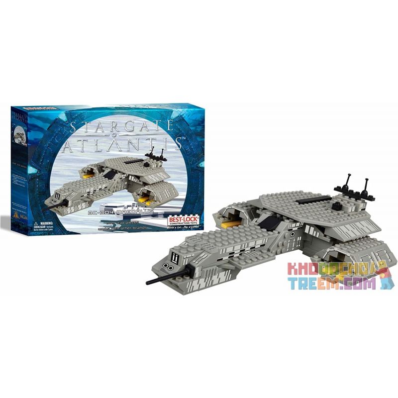 BEST-LOCK 01114S non Lego BC-304 DAEDALUS bộ đồ chơi xếp lắp ráp ghép mô hình Star Wars STARGATE ATLANTIS BC-304 DAEDALUS Chiến Tranh Giữa Các Vì Sao 230 khối
