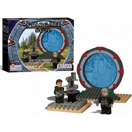 BEST-LOCK 01108S non  JACK VÀ DANIEL OFF WORLD bộ đồ chơi xếp lắp ráp ghép mô hình Star Wars STARGATE SG-1 JACK & DANIEL OFF WORLD Chiến Tranh Giữa Các Vì Sao 110 khối