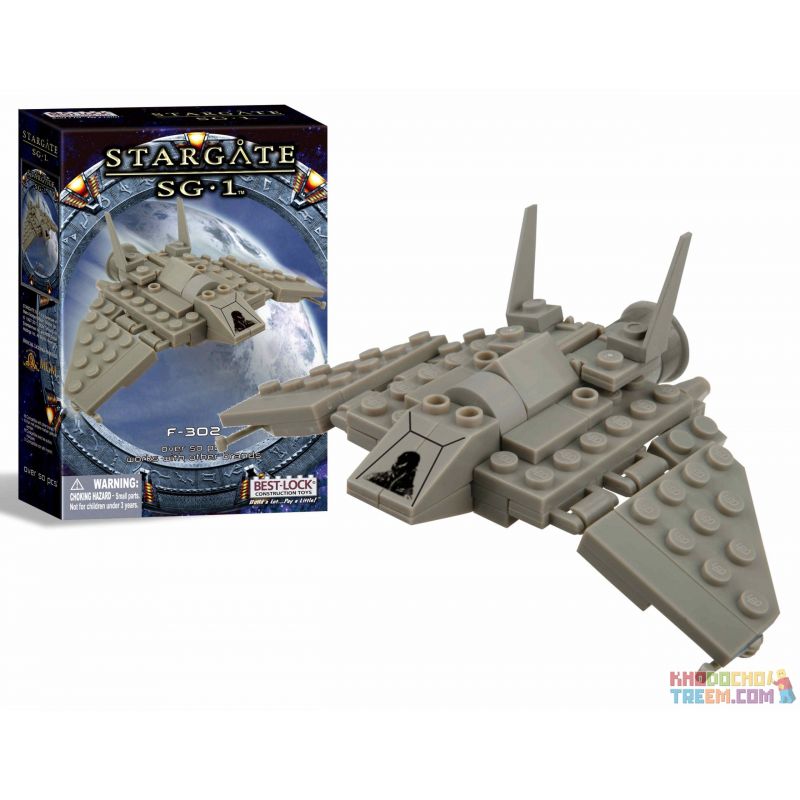 BEST-LOCK 01103S non Lego F-302. bộ đồ chơi xếp lắp ráp ghép mô hình Star Wars STARGATE SG-1 F-302 Chiến Tranh Giữa Các Vì Sao 50 khối