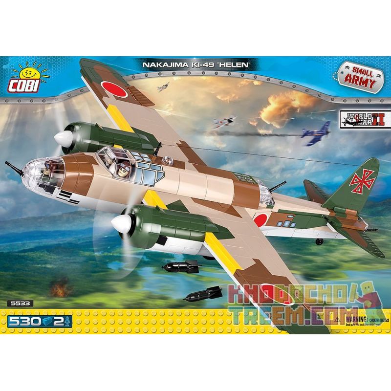 COBI 5533 Xếp hình kiểu Lego MILITARY ARMY Nakajima Ki-49 Helen Tunlong Heavy Bomber Máy Bay Ném Bom Hạng Nặng Tunlong 530 khối COBI 5533 Xếp hình kiểu Lego MILITARY ARMY Nakajima Ki-49 Helen Tunlong Heavy Bomber Máy Bay Ném Bom Hạng Nặng Tunlong 530 khối