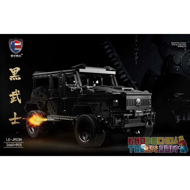SHENZHEN RAEL ENTERTAINMENT LE-J903H J903H 903H LEJ903H Xếp hình kiểu Lego TECHNIC MANSORY Maisharu G-Class Black Warrior 2660 khối SHENZHEN RAEL ENTERTAINMENT LE-J903H J903H 903H LEJ903H Xếp hình kiểu Lego TECHNIC MANSORY Maisharu G-Class Black Warrior 2660 khối