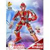 PanlosBrick 690019 Panlos Brick 690019 non  KẾT HỢP ULTRAMAN MECH 8 bộ đồ chơi xếp lắp ráp ghép mô hình Vệ Binh Vũ Trụ Siêu Nhân Điện Quang 709 khối