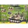 COBI 2487 non  XE TĂNG SIX TIGER bộ đồ chơi xếp lắp ráp ghép mô hình Military Army TIGER PZKPFW VI AUSF. Quân Sự Bộ Đội 500 khối