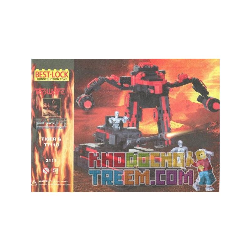 BEST-LOCK 2111 Xếp hình kiểu Lego Tiger And TT110 Tiger Và TT110 700 khối BEST-LOCK 2111 Xếp hình kiểu Lego Tiger And TT110 Tiger Và TT110 700 khối