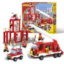 BEST-LOCK 2137 non Lego BỘ ĐỒ CỨU HỎA bộ đồ chơi xếp lắp ráp ghép mô hình City FIREFIGHTER PLAY SET Thành Phố 300 khối