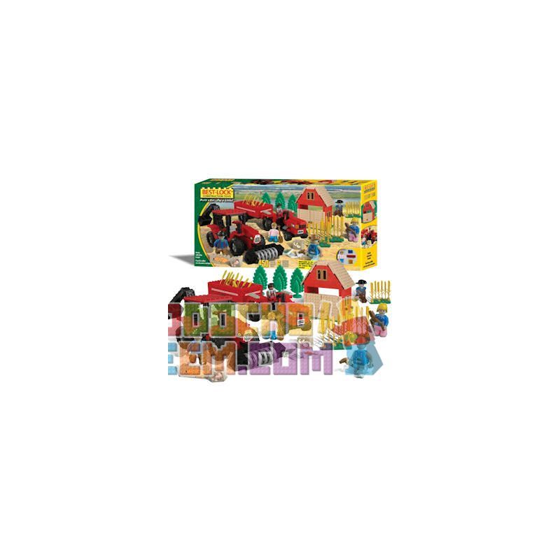 BEST-LOCK 4449 Xếp hình kiểu Lego CITY Red Farm Play Set Red Farm Suit Trang Phục Màu đỏ 450 khối BEST-LOCK 4449 Xếp hình kiểu Lego CITY Red Farm Play Set Red Farm Suit Trang Phục Màu đỏ 450 khối