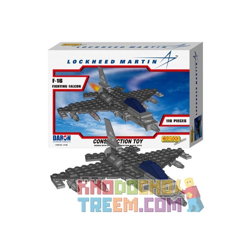 BEST-LOCK 14188 non Lego MÁY BAY CHIẾN ĐẤU F-16 FIGHTING FALCON bộ đồ chơi xếp lắp ráp ghép mô hình Military Army Quân Sự Bộ Đội 110 khối